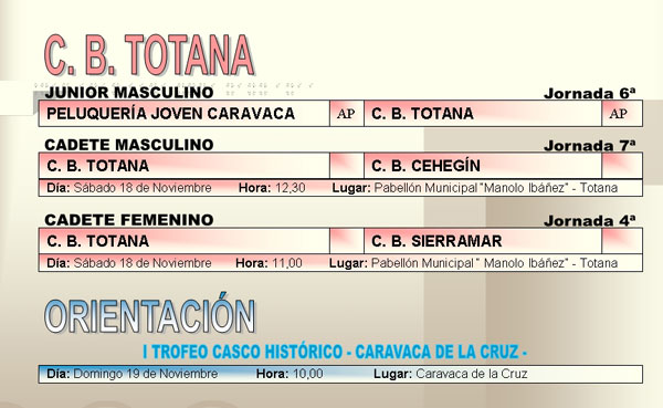 AGENDA DEPORTIVA FIN DE SEMANA (17/11/2006), Foto 6