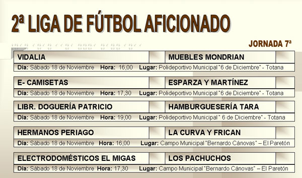 AGENDA DEPORTIVA FIN DE SEMANA (17/11/2006), Foto 8