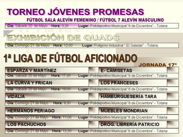 AGENDA DEPORTIVA (19/05/2006), Foto 4