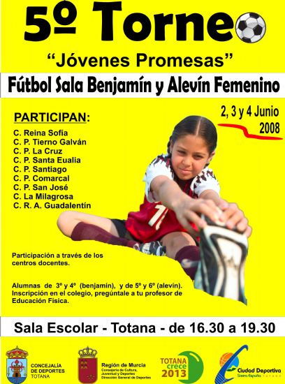 LA CONCEJALÍA DE DEPORTES, EN COLABORACIÓN CON LOS CENTROS DOCENTES DE TOTANA, ORGANIZA EL “V TORNEO JÓVENES PROMESAS”, EN CATEGORÍA MASCULINA COMO FEMENINA, Foto 2