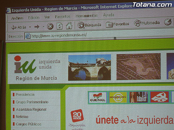 LA NUEVA PÁGINA WEB DE IU EN LA REGIÓN DE MURCIA SE PONE EN MARCHA COMO HERRAMIENTA DE PARTICIPACIÓN Y COORDINACIÓN DE RECURSOS ENTRE CARGOS PÚBLICOS Y AFILIADOS A IU, Foto 4