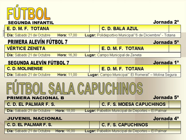 AGENDA DEPORTIVA FIN DE SEMANA (19/10/2006), Foto 3