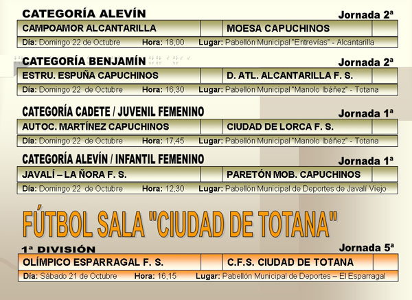 AGENDA DEPORTIVA FIN DE SEMANA (19/10/2006), Foto 4