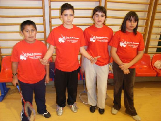 TOTANA ACOGIÓ LA FINAL REGIONAL ESCOLAR DE BADMINTON, QUE CONTÓ CON UNA PARTICIPACIÓN DE 130 ESCOLARES DE TODA LA REGIÓN DE MURCIA (2008), Foto 6