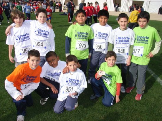 UN TOTAL DE 33 ESCOLARES DE TOTANA PARTICIPAN EN LA FINAL REGIONAL DE CAMPO A TRAVES, ORGANIZADA POR LA DIRECCION GENERAL DE DEPORTES DE LA REGION DE MURCIA, Y QUE SE CELEBRÓ EN JUMILLA, EL PASADO FIN DE SEMANA (2008), Foto 4