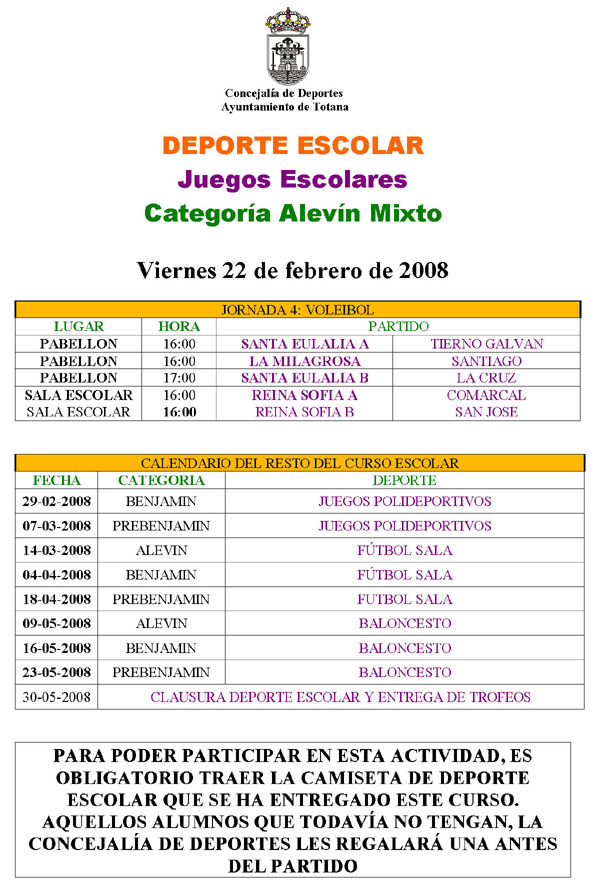 AGENDA DEPORTIVA 23 y 24 DE FEBRERO 2008, Foto 3
