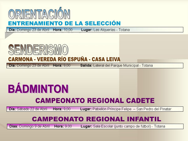 AGENDA DEPORTIVA, Foto 6