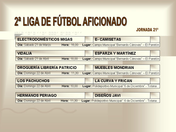 AGENDA DEPORTIVA (20/04/2007), Foto 9