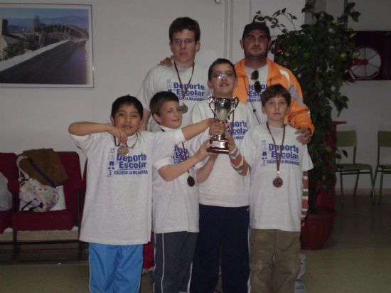 CINCO ESCOLARES TOTANEROS DEL COLEGIO “LA MILAGROSA” PARTICIPAN EN LA FINAL REGIONAL ESCOLAR DE AJEDREZ, ORGANIZADA POR LA DIRECCION GENERAL DE DEPORTES DE LA REGION DE MURCIA (2008), Foto 2