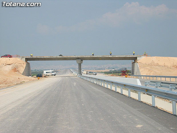 UN TOTAL DE 15 KILÓMETROS DE LA AUTOVÍA TOTANA-MAZARRÓN SE ABRIRÁN AL TRÁFICO A FINALES DEL MES DE MAYO, Foto 3