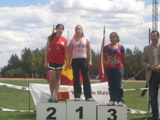 SEIS ESCOLARES TOTANEROS LOGRAN SUBIR AL PODIUM EN LA FINAL REGIONAL ESCOLAR DE ATLETISMO, CELEBRADA EN EL POLIDEPORTIVO DE LA TORRECILLA DE LORCA (2008), Foto 3