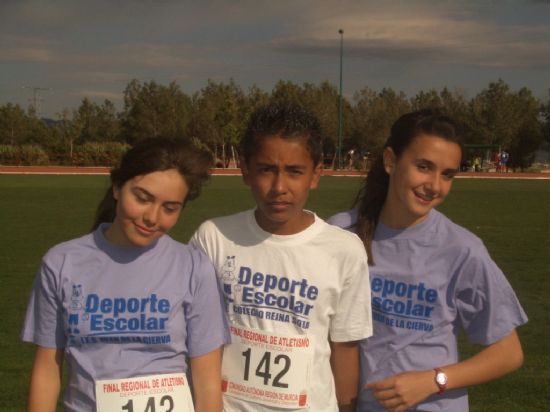 SEIS ESCOLARES TOTANEROS LOGRAN SUBIR AL PODIUM EN LA FINAL REGIONAL ESCOLAR DE ATLETISMO, CELEBRADA EN EL POLIDEPORTIVO DE LA TORRECILLA DE LORCA (2008), Foto 7