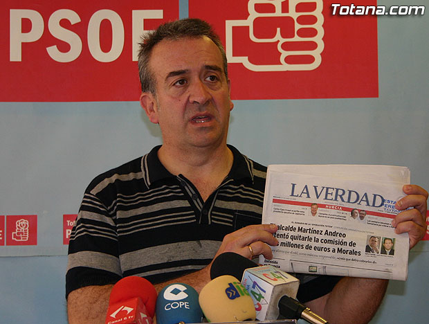 El Grupo Municipal Socialista exige la inmediata dimisión del alcalde Martínez Andreo, Foto 1