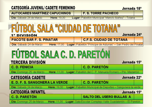 AGENDA DEPORTIVA (23/03/2007), Foto 5