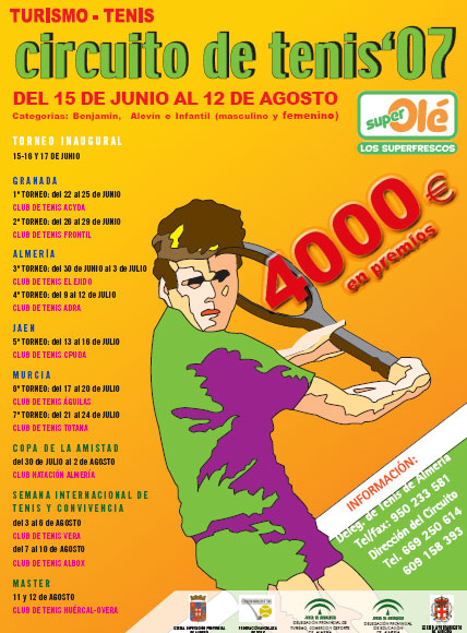 EL CLUB DE TENIS TOTANA CELEBRARÁ UN TORNEO DEL CIRCUITO ANDALUZ SUPER-OLÉ, Foto 1