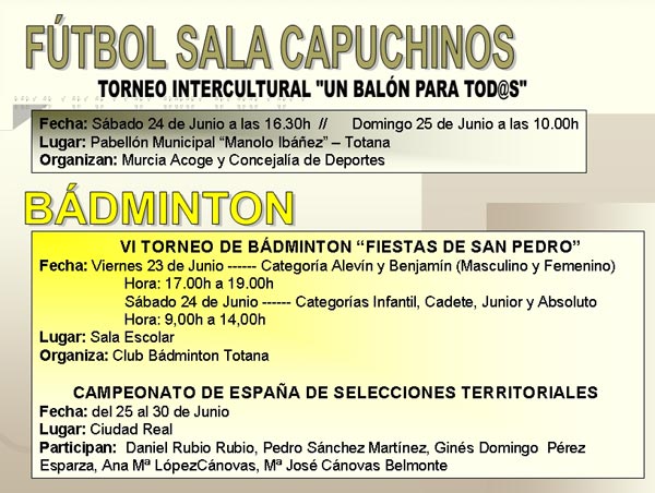 AGENDA DEPORTIVA (23/06/2006), Foto 2