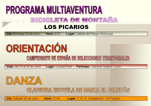 AGENDA DEPORTIVA (23/06/2006), Foto 3