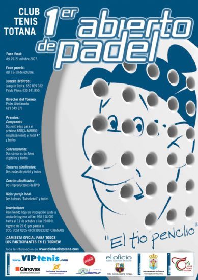 EL I ABIERTO DE PÁDEL EL TÍO PENCHO CELEBRADO EN EL CLUB DE TENIS TOTANA FINALIZA CON LA VICTORIA DE LA PAREJA LORQUINA-AGUILEÑA FORMADA POR DAVID FRANCO Y FRANCISCO AGUDO, Foto 1