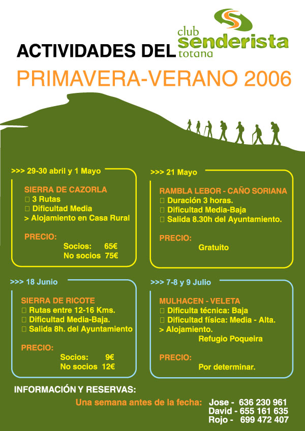 ACTIVIDADES DEL CLUB SENDERISTA TOTANA, Foto 1