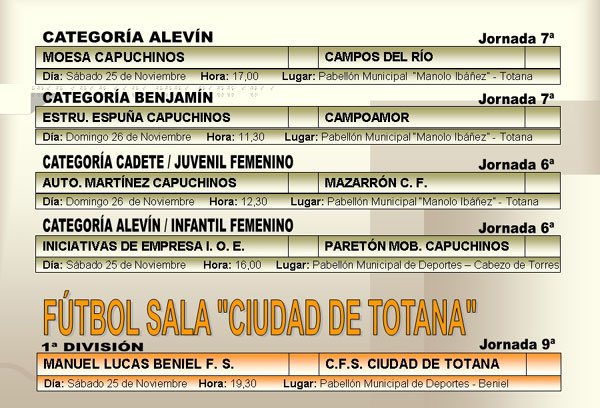 AGENDA DEPORTIVA (24/11/2006), Foto 5