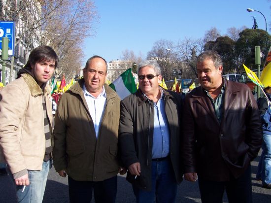 EL CONCEJAL DE AGRICULTURA Y GANADERÍA ACOMPAÑA AL MEDIO CENTENAR DE GANADEROS DE LA LOCALIDAD A LA MANIFESTACIÓN DE MADRID EN SUS REIVINDICACIONES POR LA CRISIS DEL SECTOR Y RECLAMAR AYUDAS AL MINISTERIO, Foto 4