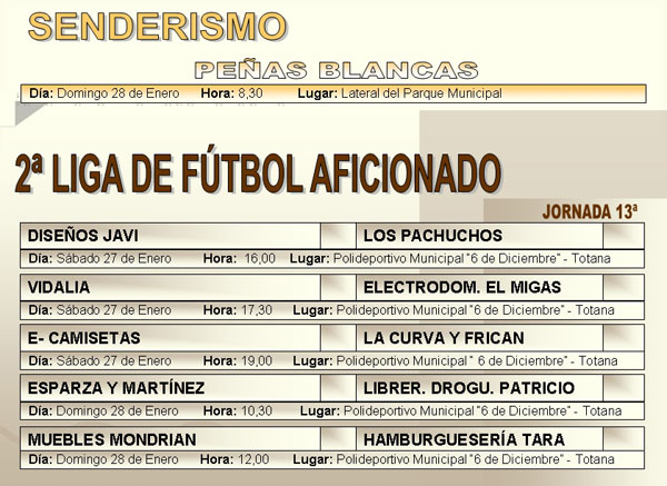 AGENDA DEPORTIVA (26/01/2007), Foto 7
