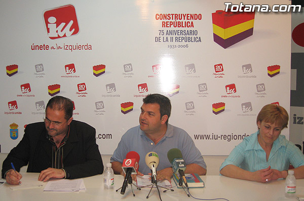 IZQUIERDA UNIDA DE TOTANA HIZO UNA VALORACIÓN DEL PLENO ORDINARIO DE ABRIL, Y ADVIERTE DEL RECORTE EN LOS CONTROLES EN EL PROCESO DE CONVENIOS URBANISTICOS, Foto 1