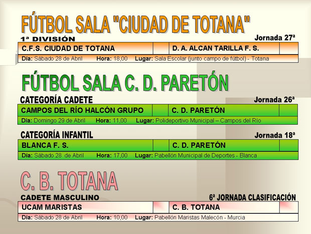 AGENDA DEPORTIVA (28/04/2007), Foto 4