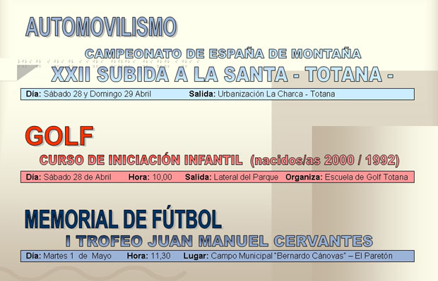 AGENDA DEPORTIVA (28/04/2007), Foto 6
