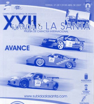 UN TOTAL DE 75 PILOTOS PARTICIPARÁN ESTE FIN DE SEMANA EN LA “XXII SUBIDA A LA SANTA” DEL CAMPEONATO DE ESPAÑA DE MONTAÑA DE AUTOMOVILISMO 2007, Foto 1