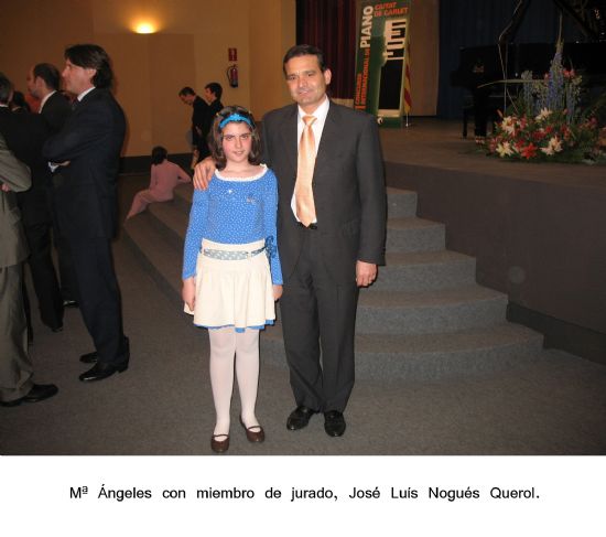 LA PIANISTA TOTANERA MARÍA ÁNGELES AYALA MORENO CONSIGUE CON TAN SÓLO 10 AÑOS EL PRIMER PREMIO DEL XVI CONCURSO INTERNACIONAL DE PIANO “CIUTAT DE CARLET” DE VALENCIA, Foto 2