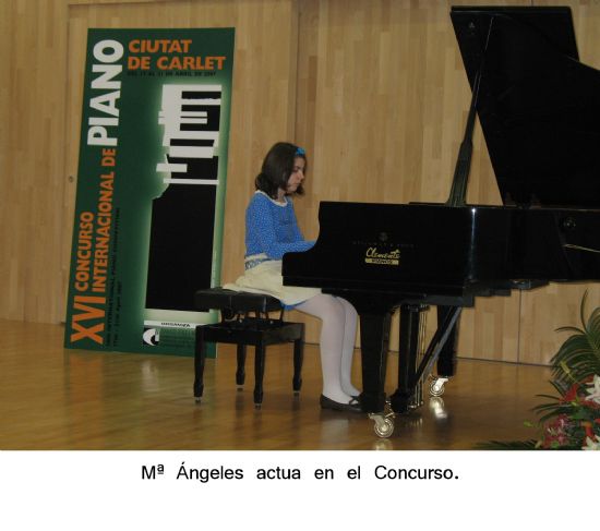 LA PIANISTA TOTANERA MARÍA ÁNGELES AYALA MORENO CONSIGUE CON TAN SÓLO 10 AÑOS EL PRIMER PREMIO DEL XVI CONCURSO INTERNACIONAL DE PIANO “CIUTAT DE CARLET” DE VALENCIA, Foto 4