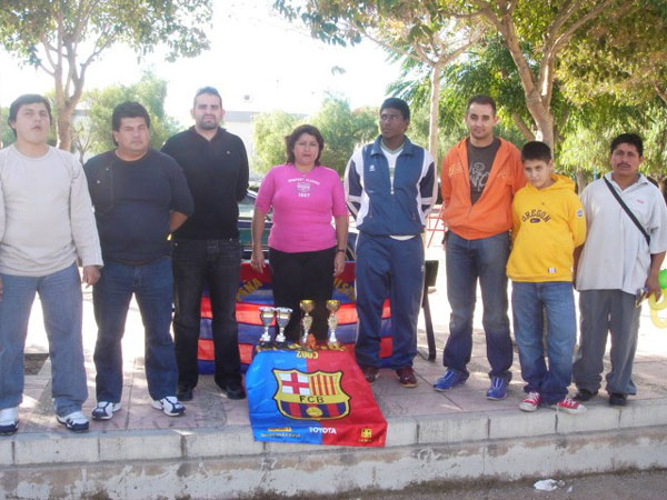 LA PEÑA BARCELONISTA DE TOTANA CELEBRA ACTIVIDADES DEPORTIVAS CON LOS INMIGRANTES DEL MUNICIPIO, Foto 3