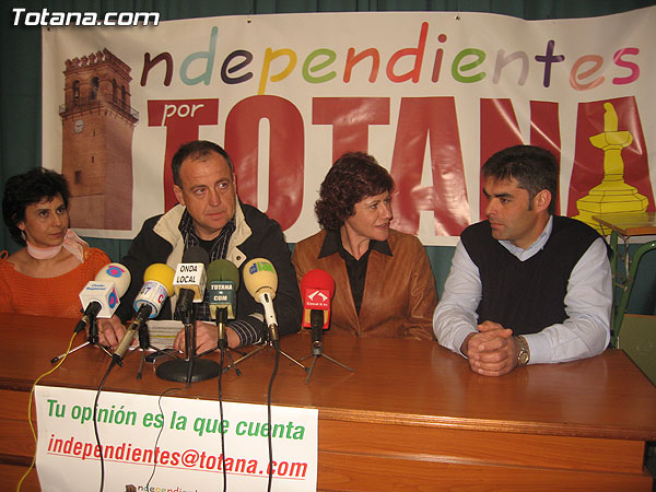 INDEPENDIENTES POR TOTANA CONCURRIRÁ A LAS ELECCIONES MUNICIPALES DEL PRÓXIMO DÍA 27 DE MAYO, Foto 1