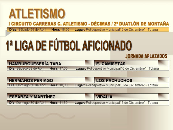 AGENDA DEPORTIVA (2006), Foto 7