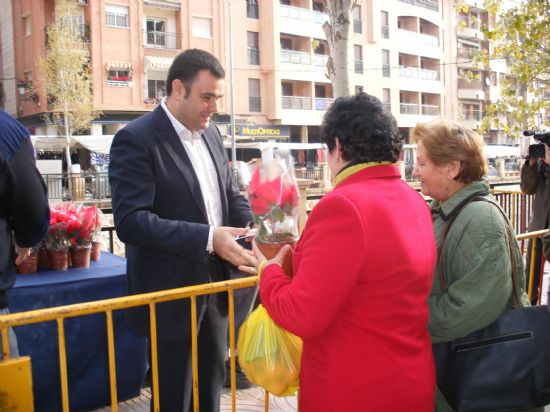 REPARTEN 1.000 MACETAS DE FLORES DE PASCUA EN EL MERCADILLO SEMANAL CON MOTIVO DE LA NAVIDAD, Foto 6
