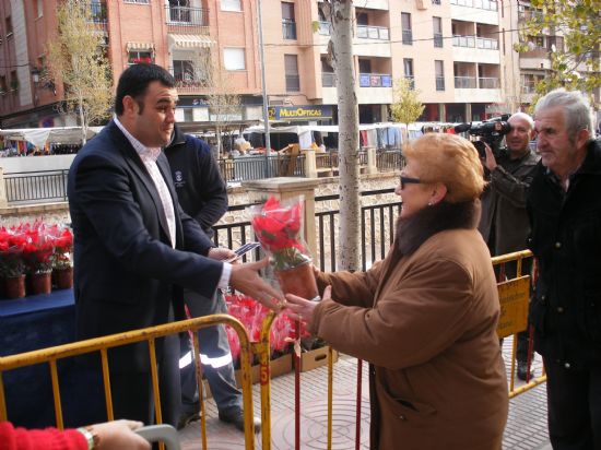 REPARTEN 1.000 MACETAS DE FLORES DE PASCUA EN EL MERCADILLO SEMANAL CON MOTIVO DE LA NAVIDAD, Foto 8