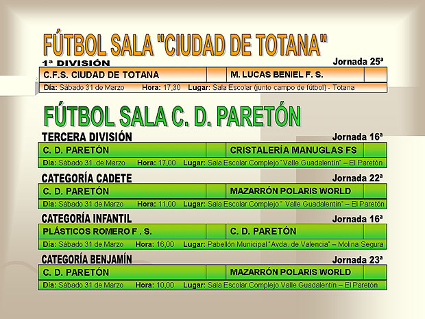 AGENDA DEPORTIVA (30/03/2007), Foto 5