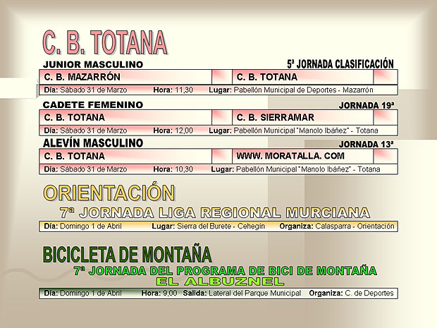 AGENDA DEPORTIVA (30/03/2007), Foto 6