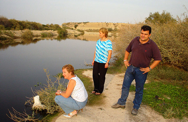 LOS CONCEJALES DE IU DENUNCIAN EL AUMENTO DE AGUAS CONTAMINADAS EN EL CAUCE DEL GUADALENTÍN, A SU PASO POR TOTANA, Foto 1