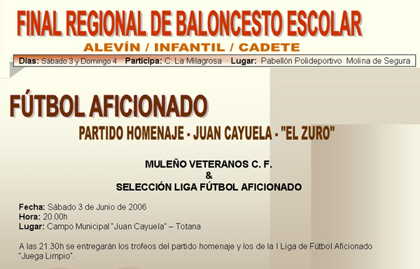 AGENDA DEPORTIVA (02/06/2006), Foto 4