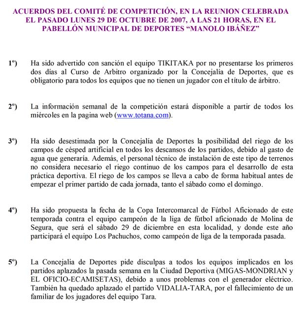 LIGA FÚTBOL AFICIONADO “JUEGA LIMPIO” 2007-08, Foto 3