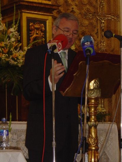 Se inicia la Semana Santa de Totana con el pronunciamiento del solemne pregón a cargo del presidente regional, Ramón Luis Válcárcel, con el que se abren los actos programados por el Ilustre Cabildo Superior de Procesiones, Foto 1