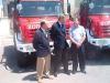 Consorcio extinci�n de incendios y salvamento entrega veh�culo autobombas forestales a los alcaldes de Totana y Alhama