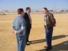 LOS CONCEJALES DE DEPORTES Y OBRAS VISITAN LAS OBRAS DEL CAMPO DE FTBOL DE CSPED ARTIFICIAL DE LA PEDANA DE EL PARETN QUE ENTRAN EN SU LTIMA FASE DE EJECUCIN