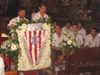 EL OLMPICO DE TOTANA REALIZ UNA OFRENDA FLORAL A LA PATRONA DE TOTANA, SANTA EULALIA.