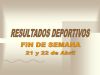 RESULTADOS DEPORTIVOS (23/04/2007)