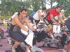 UNOS SESENTA DEPORTISTAS PARTICIPAN EN LAS I NUEVE HORAS DE SPINNING CIUDAD DE TOTANA 