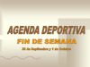 AGENDA DEPORTIVA FIN DE SEMANA