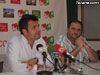 IU + LOS VERDES OFRECI UNA RUEDA DE PRENSA PARA HACER UNA VALORACIN DE LOS RESULTADOS ELECTORALES